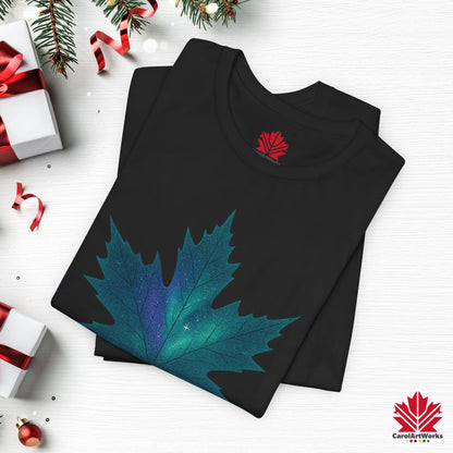 True North Christmas | Maple Leaf Holiday Tee | Proudly Canadian Christmas Shirt – Premium Cotton Gift