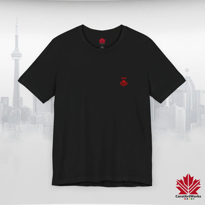 “WE CAN” with Maple Leaf Unisex Short Sleeve Tee – Casual Comfort for Every Occasion