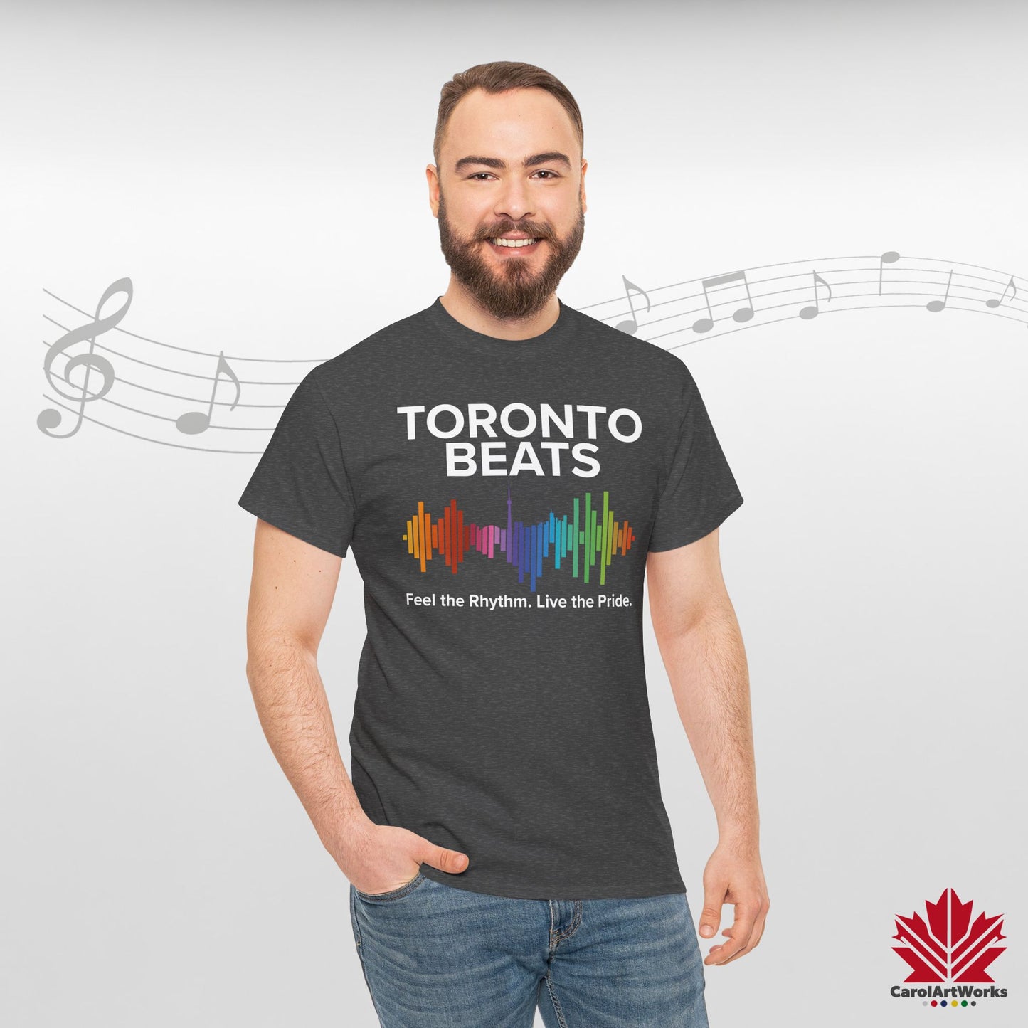 Toronto Beats Classic Cotton Tee – Where Pride Meets Pulse.