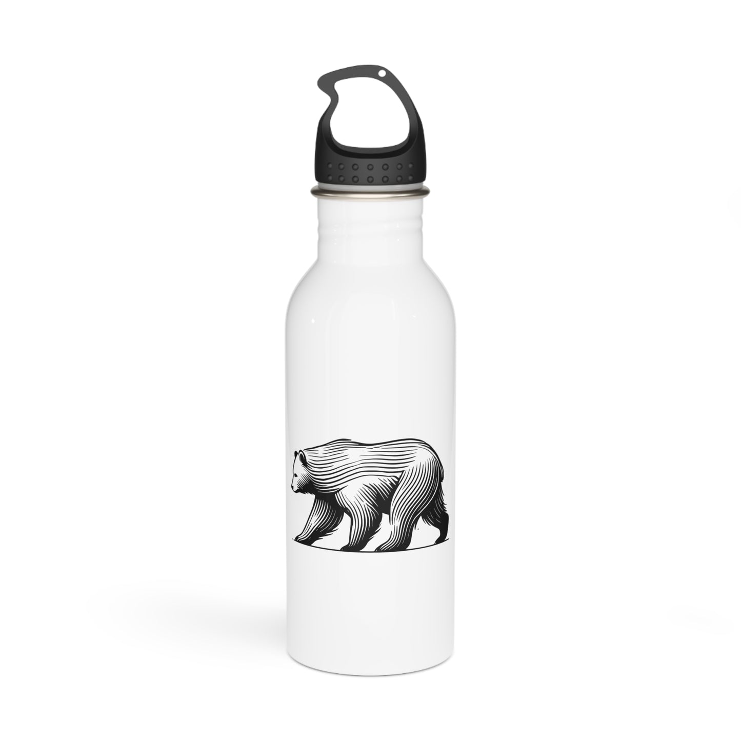 scandinavian minimalistic Design BEAR Steel Water Bottle – Adventure & Nature Inspired Drinkware