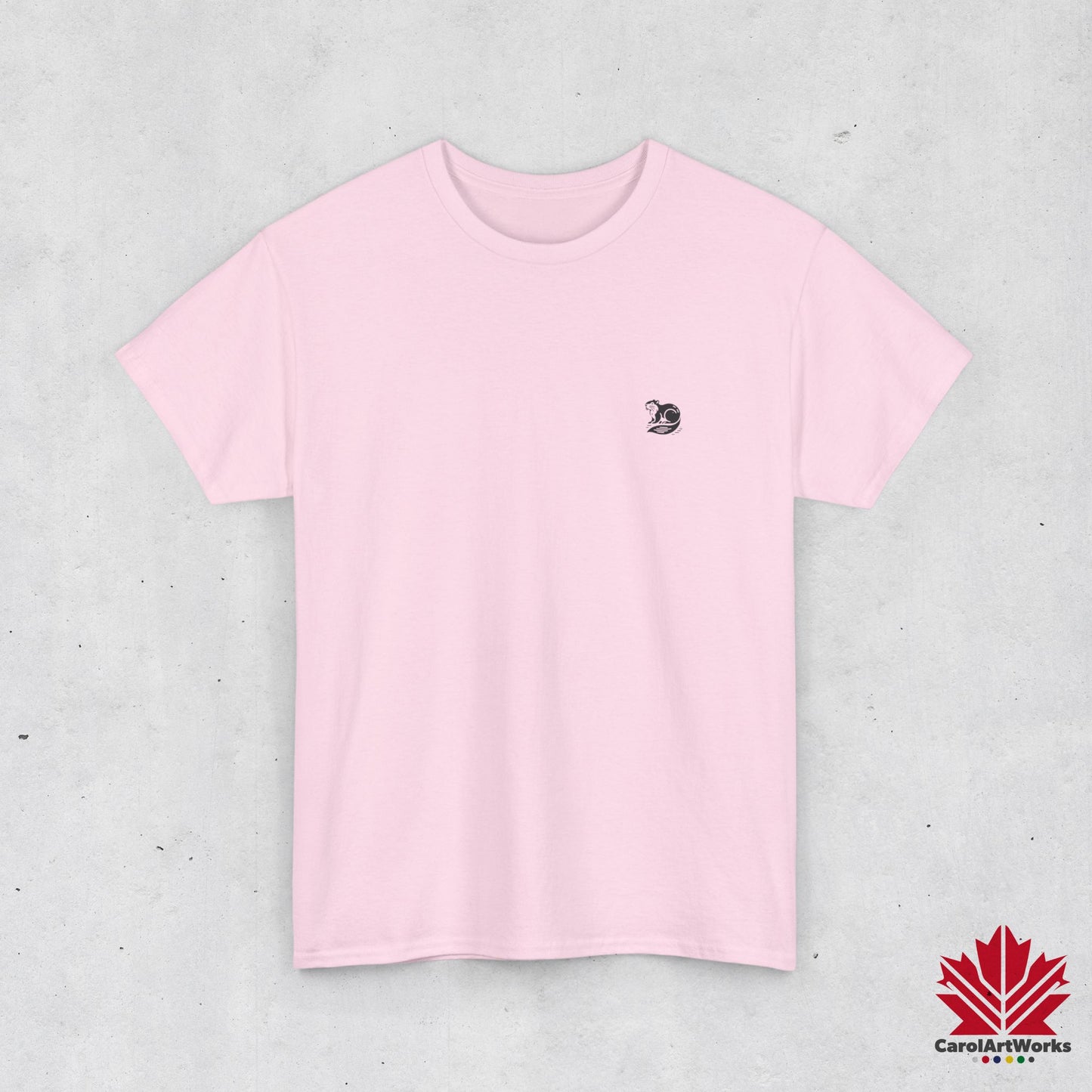 scandinavian minimalistic BEAVER Design Unisex Cotton Tee – Soft and Comfortable Everyday Wear