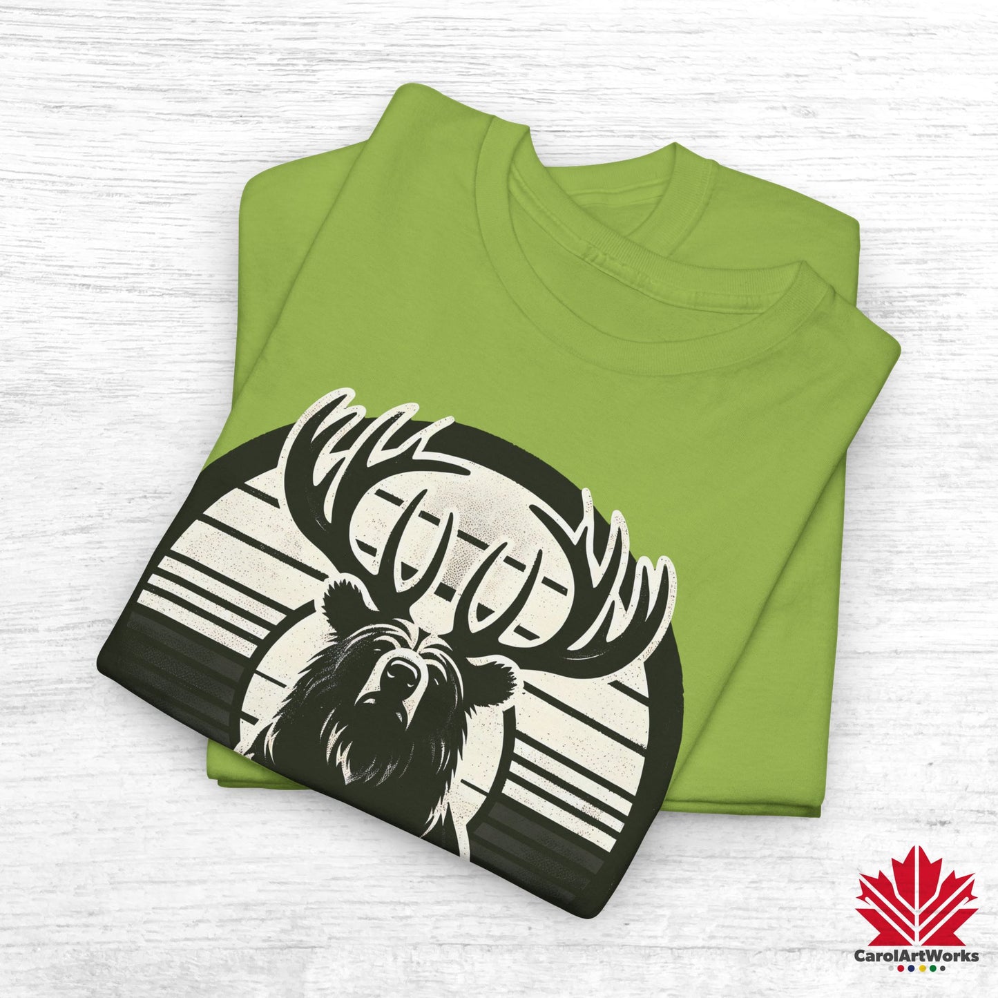 “Wild & Free” Unisex Cotton Tee – Nature Inspired Graphic T-Shirt