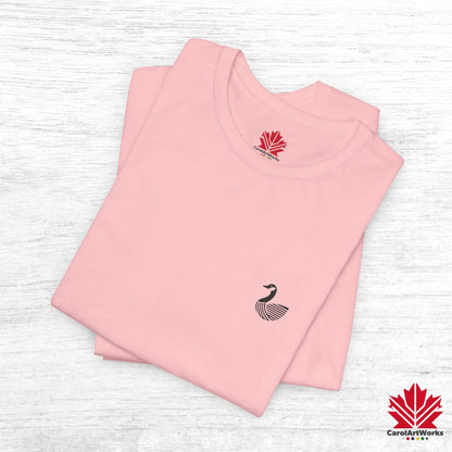 scandinavian minimalistic CANADA GOOSE Design Unisex Short Sleeve Tee - Soft and Comfortable, Perfect for Everyday Wear and Nature Lovers