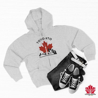Sweat à capuche zippé Toronto Leafline pour des balades en ville en toute saison