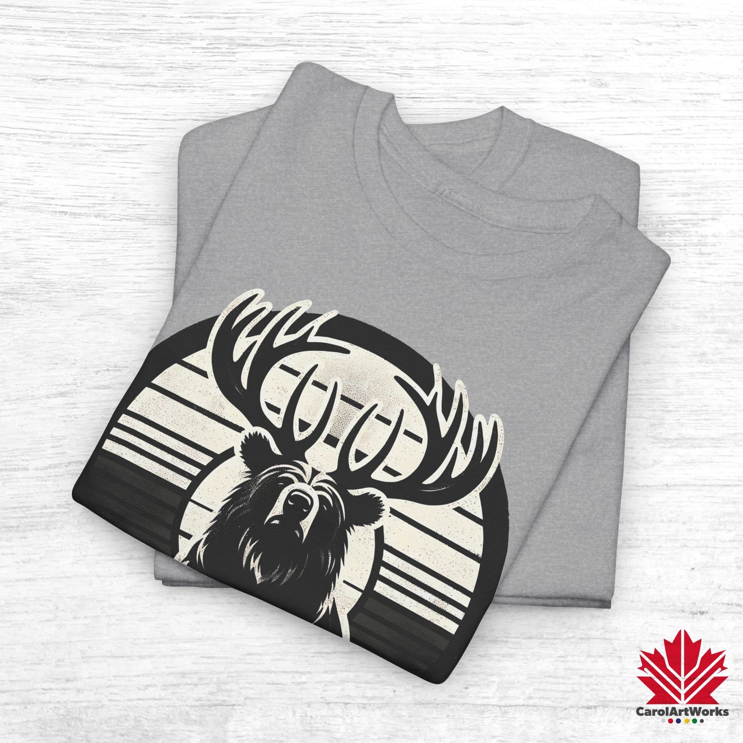 “Wild & Free” Unisex Cotton Tee – Nature Inspired Graphic T-Shirt