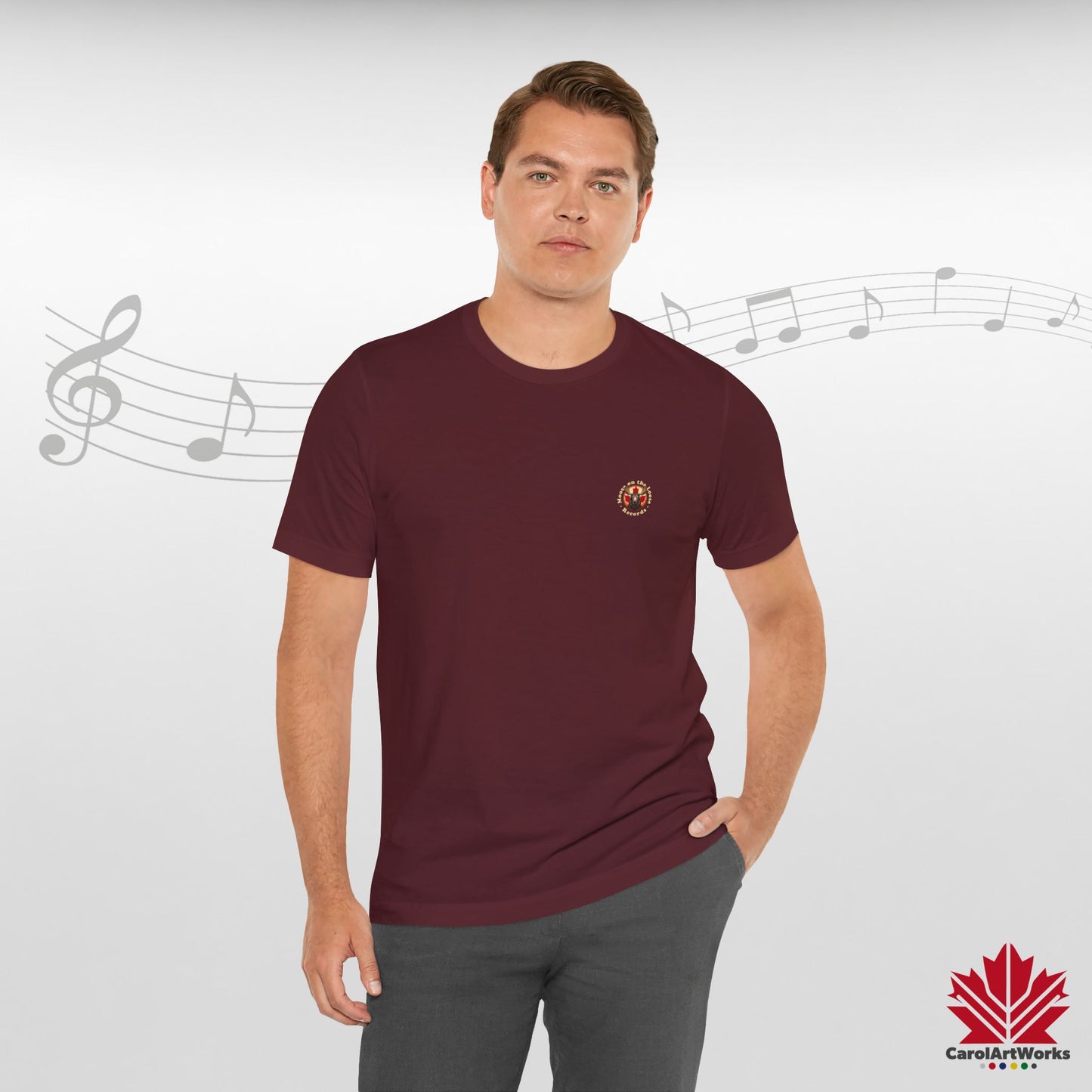 “Moose on the Loose Records” Unisex Short Sleeve Tee – A Hit for Every Playlist