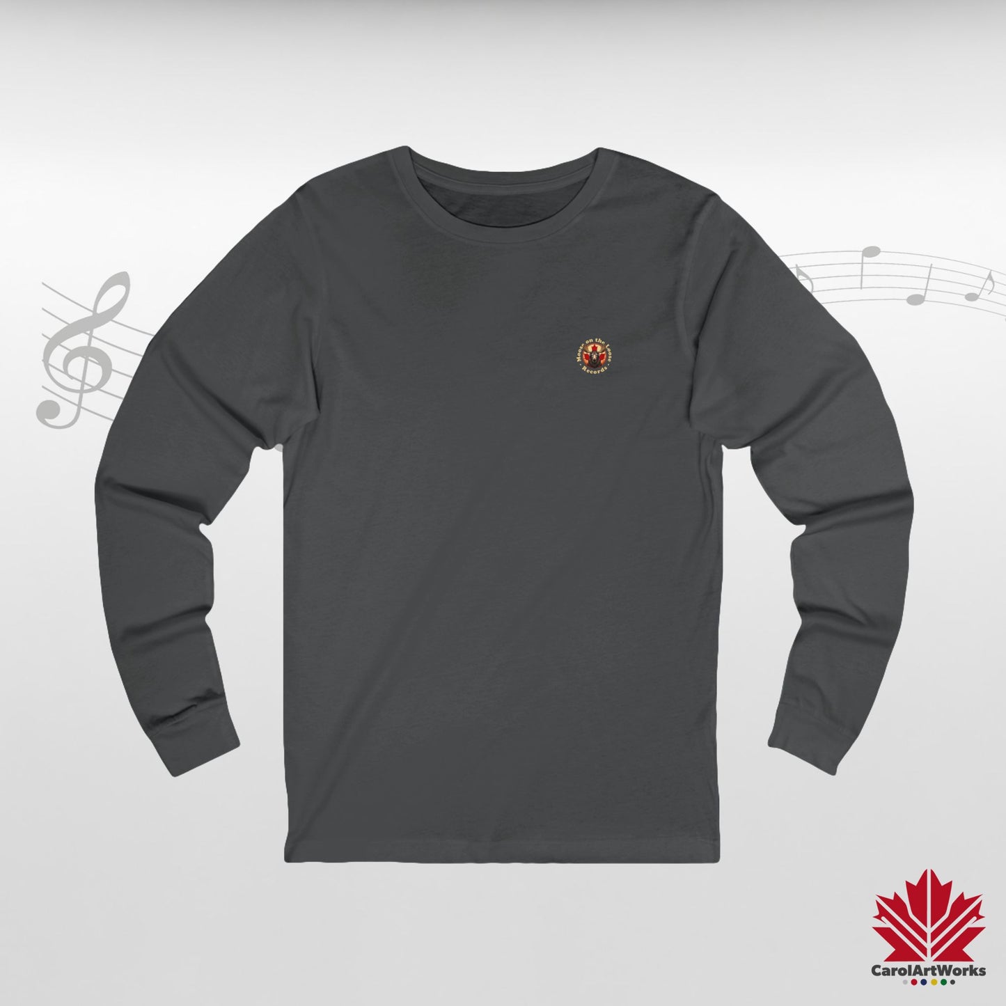“Moose on the Loose Records” Long Sleeve Tee – Classic Style with a Canadian Rhythm