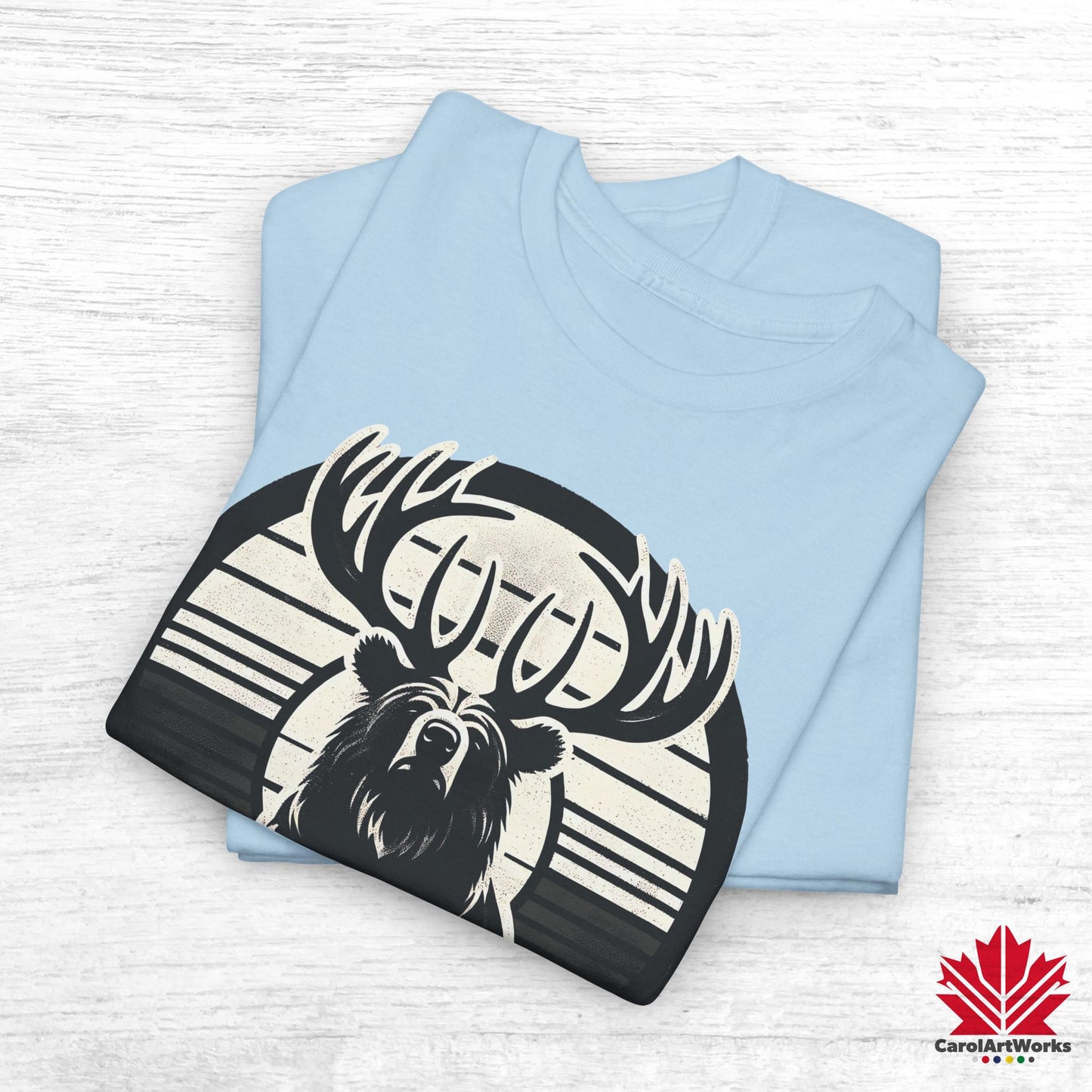 “Wild & Free” Unisex Cotton Tee – Nature Inspired Graphic T-Shirt