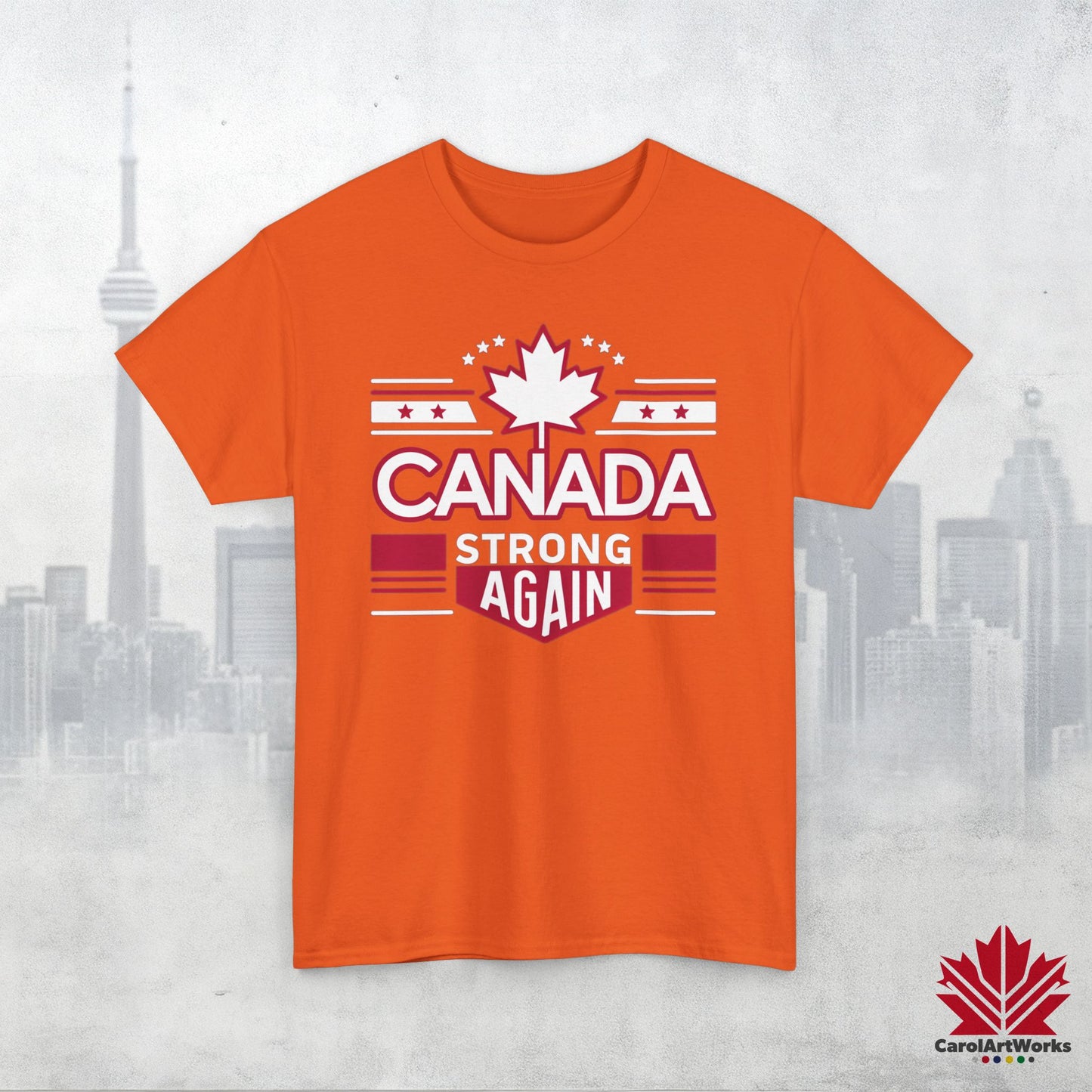 “Canada Strong Again” Unisex Cotton Tee – Comfortable Casual Wear