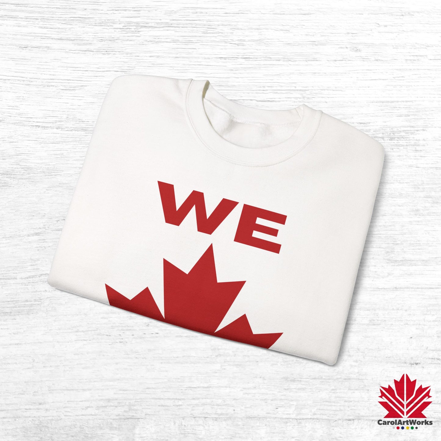 Sweat-shirt unisexe « We Can » avec motif feuille d'érable – Sweat-shirt motivant pour un confort quotidien, fierté canadienne