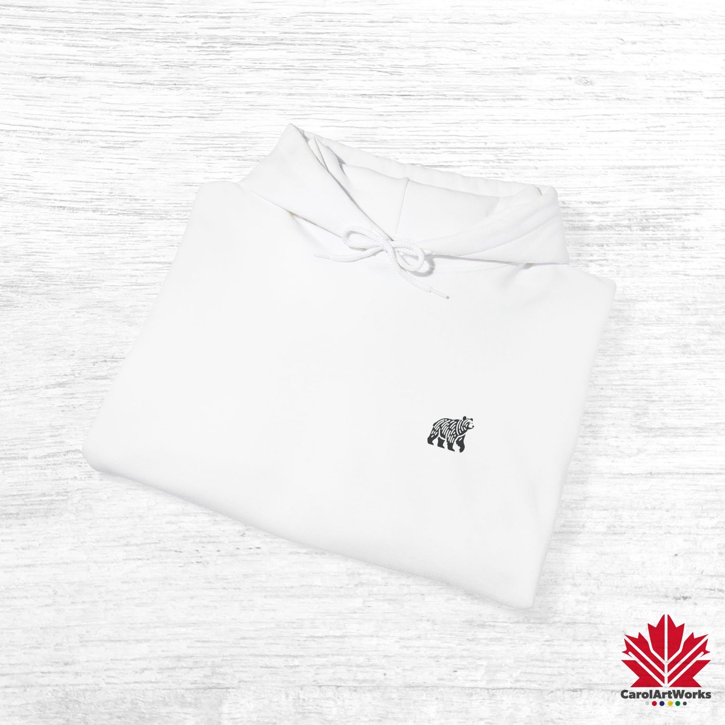 Sweat à capuche unisexe au design minimaliste scandinave BEAR – Parfait pour un usage quotidien