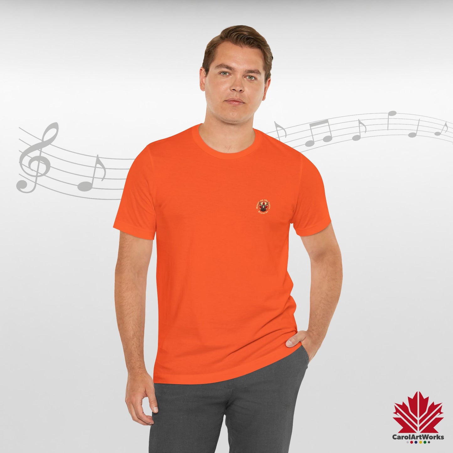 “Moose on the Loose Records” Unisex Short Sleeve Tee – A Hit for Every Playlist