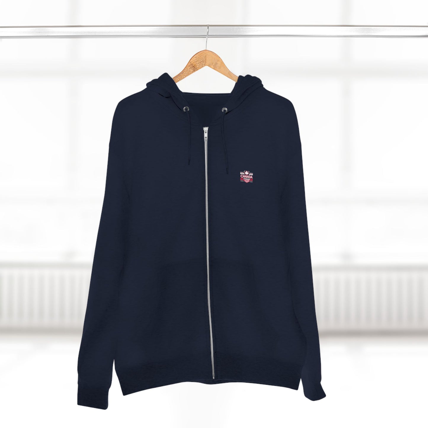 “Canada Strong Again” Unisex Zip Hoodie – Wear Your Pride, Bold and Patriotic!
