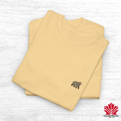 scandinavian minimalistic BEAR Design Unisex Cotton Tee – Casual Everyday Wear