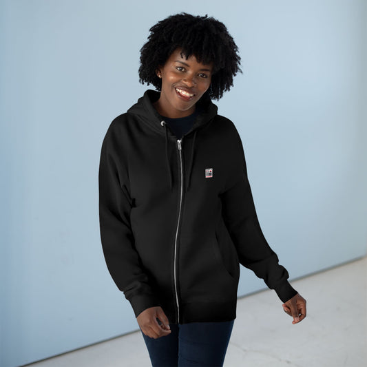 “Made in Canada” Unisex Zip Hoodie – Minimalist, Playful, and Proud