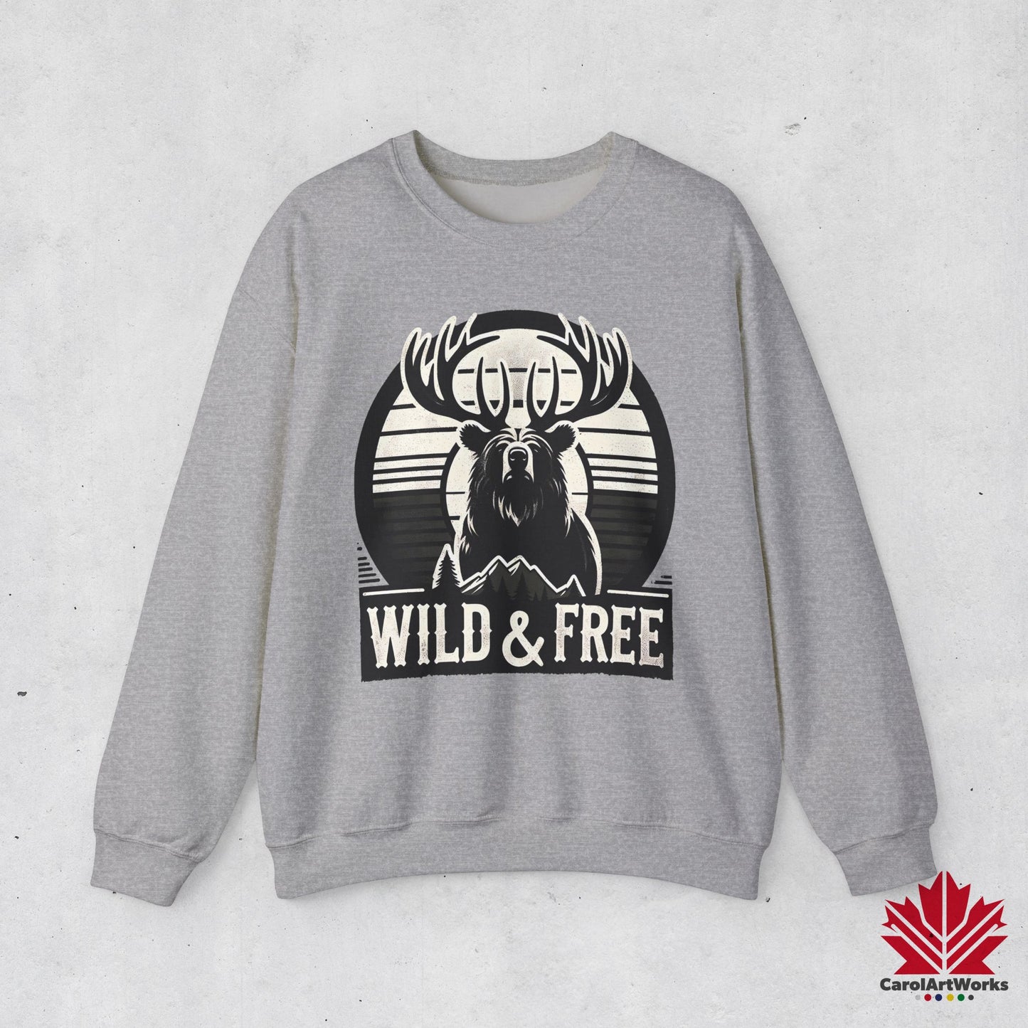 “Wild & Free” Unisex Sweatshirt – Cozy Everyday Essential