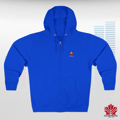"NorthSound" Unisex Zip Hoodie - Zip Up and Tune In to Canadian Vibes