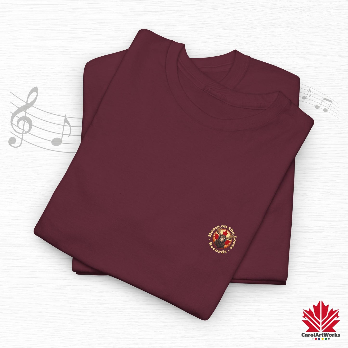"Moose on the Loose Records" Classic Cotton Tee - Wear the Sound of Canada