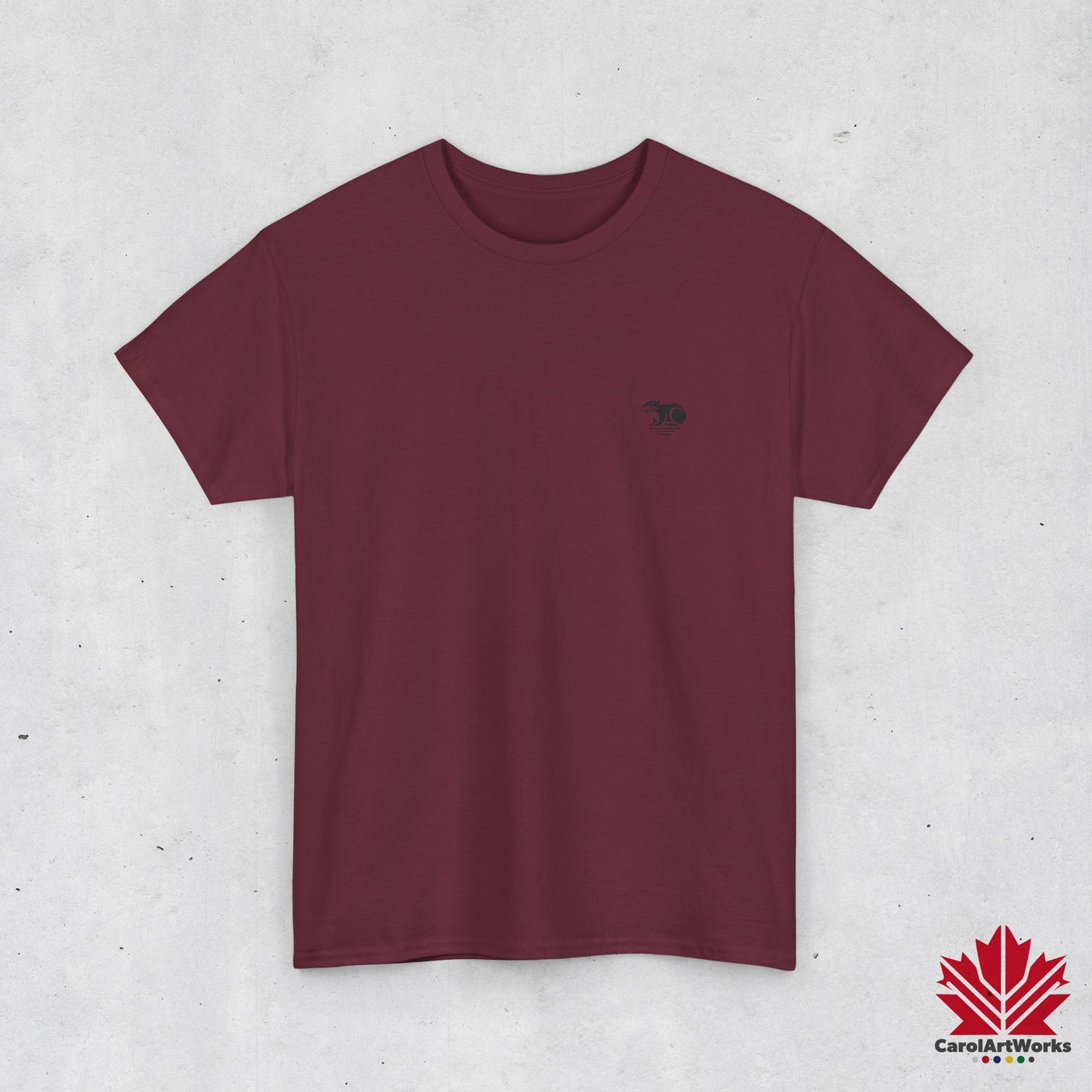 scandinavian minimalistic BEAVER Design Unisex Cotton Tee – Soft and Comfortable Everyday Wear