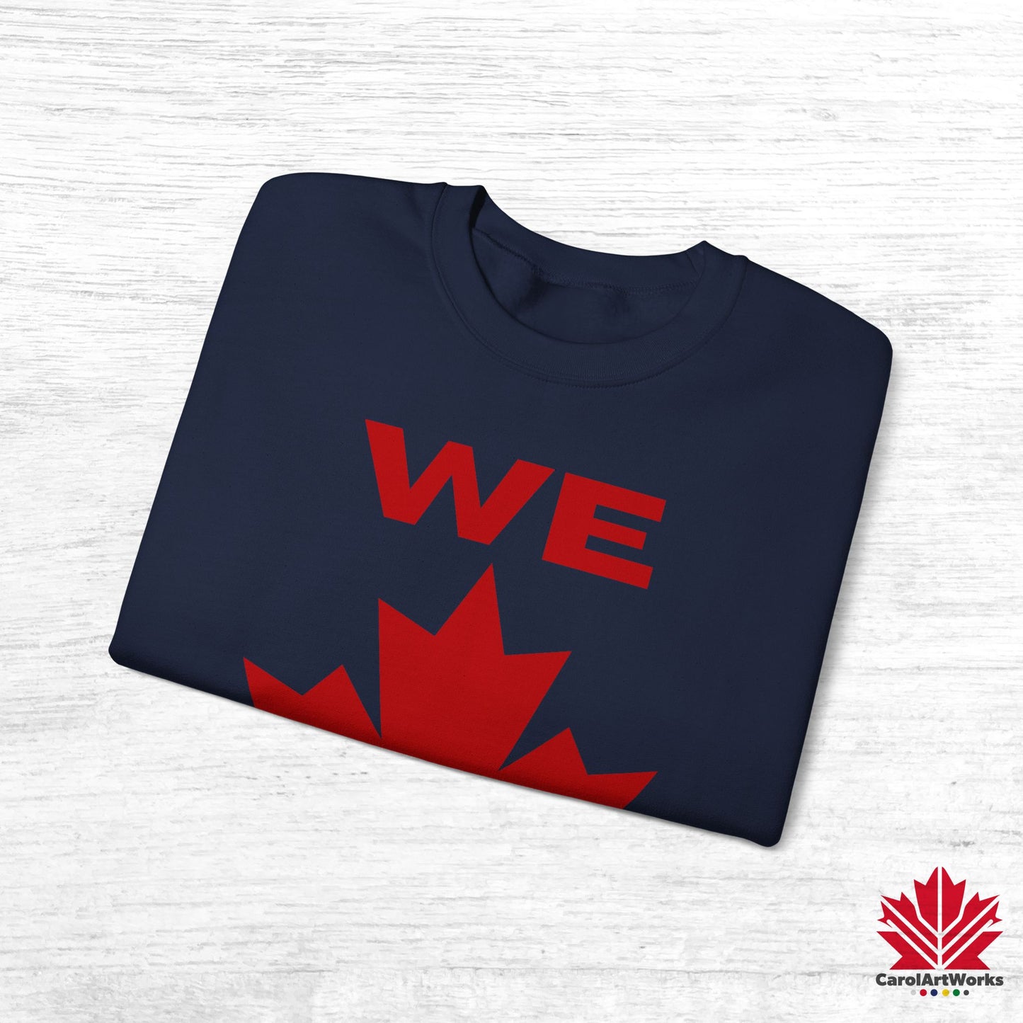 Sweat-shirt unisexe « We Can » avec motif feuille d'érable – Sweat-shirt motivant pour un confort quotidien, fierté canadienne