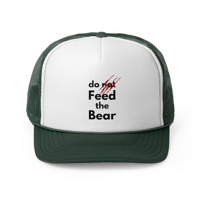 "Do Not Feed the Bear" Trucker Cap - Fun Camping Hat for Adventure Lovers