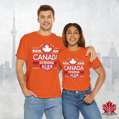 “Canada Strong Again” Unisex Cotton Tee – Comfortable Casual Wear