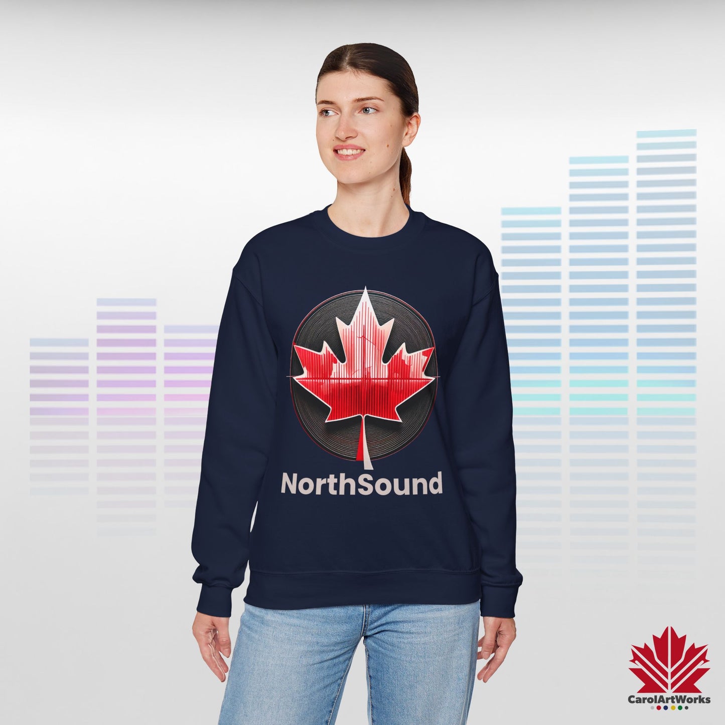 "NorthSound" Unisex Sweatshirt - Cozy Canadian Vibes