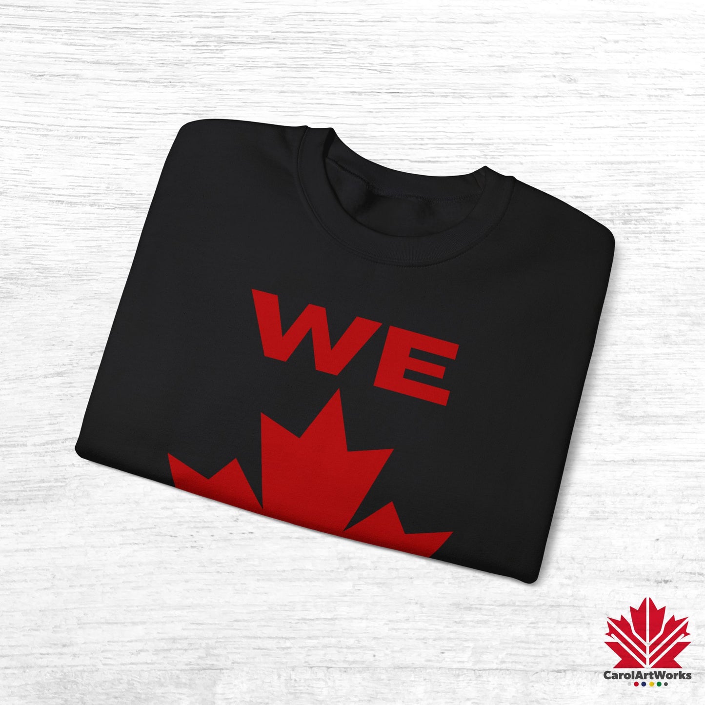 Sweat-shirt unisexe « We Can » avec motif feuille d'érable – Sweat-shirt motivant pour un confort quotidien, fierté canadienne