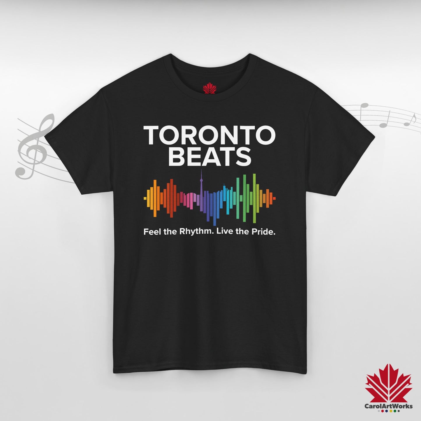 Toronto Beats Classic Cotton Tee – Where Pride Meets Pulse.