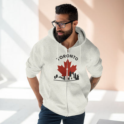 Sweat à capuche zippé Toronto Leafline pour des balades en ville en toute saison