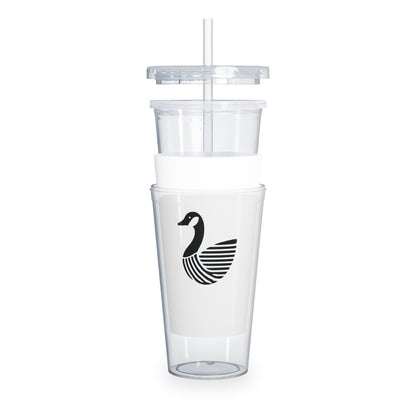 scandinavian minimalistic Design CANADA GOOSE Tumbler with Straw – Nature Inspired Graphic