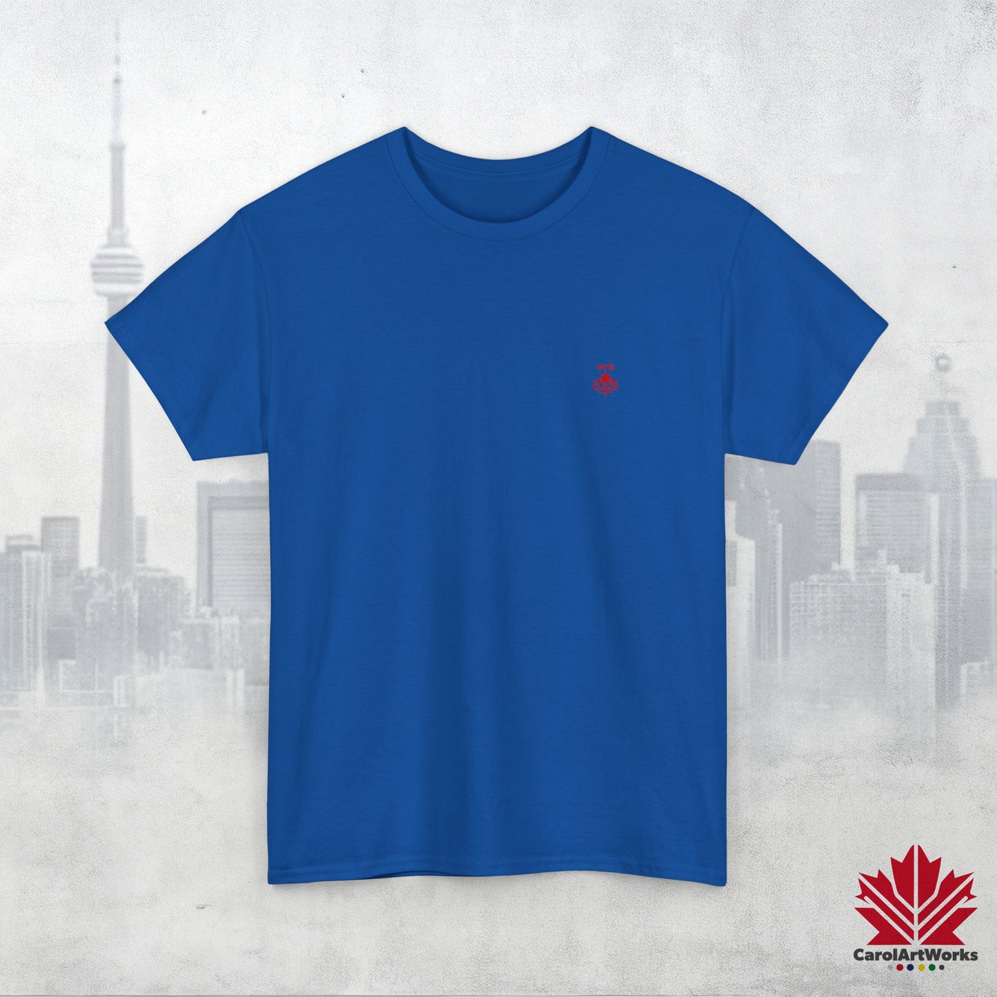 “WE CAN” with Maple Leaf Unisex Cotton Tee – Casual Comfort for Every Occasion