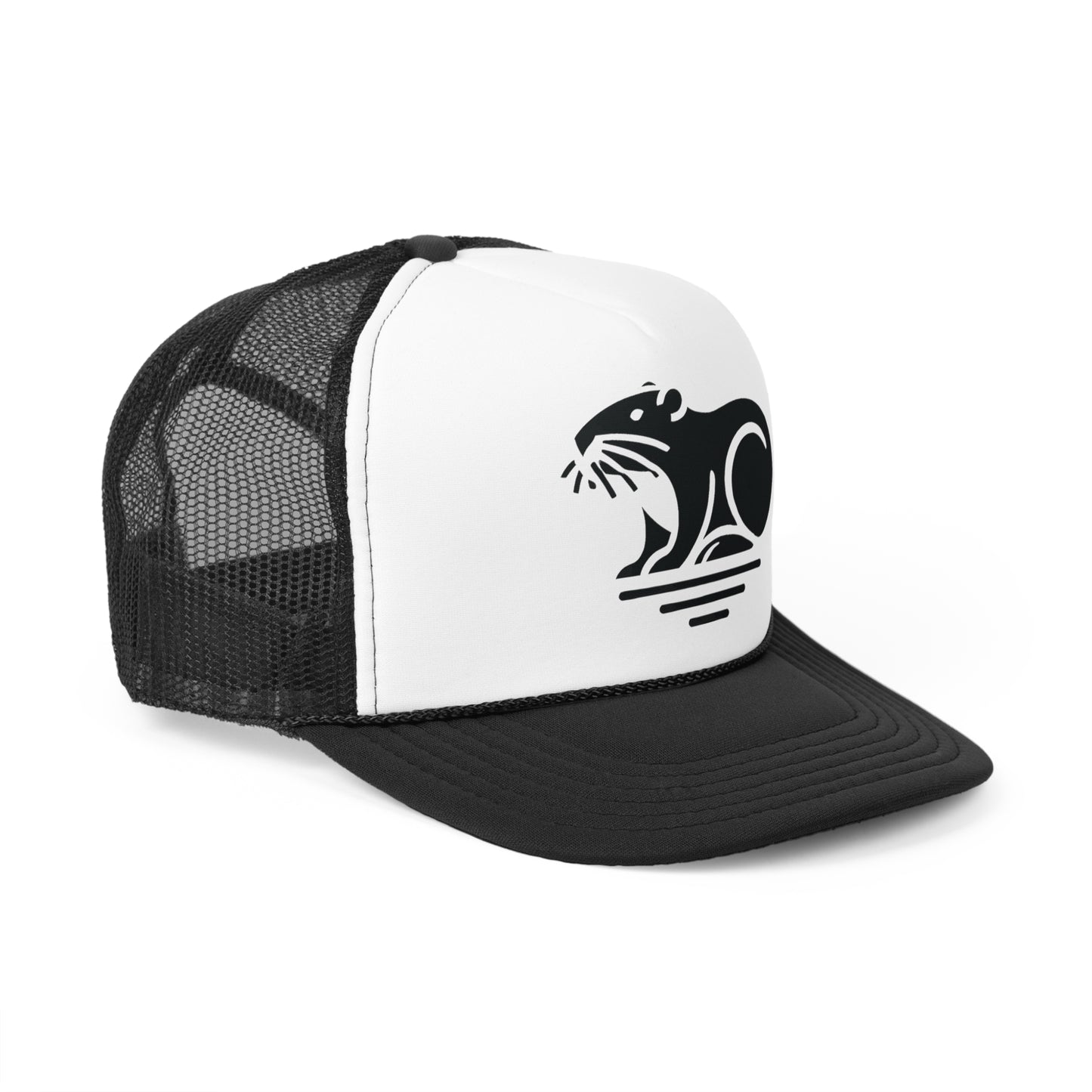 scandinavian minimalistic BEAVER Design Trucker Cap – Perfect for Outdoor Enthusiasts and Nature Lovers