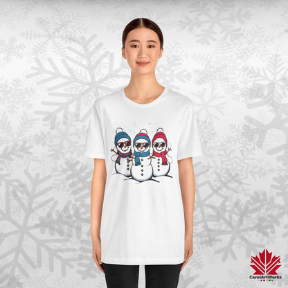 Cool Snow Squad | Funny Snowman Christmas Shirt | Matching Family Tee – Canadian-Made, Premium Cotton