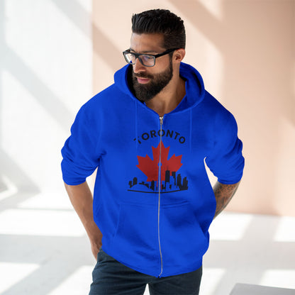 Sweat à capuche zippé Toronto Leafline pour des balades en ville en toute saison