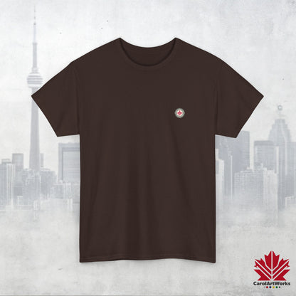 “North Strong” Compass Design – Unisex Cotton Tee – Navigate Adventure with Canadian Pride
