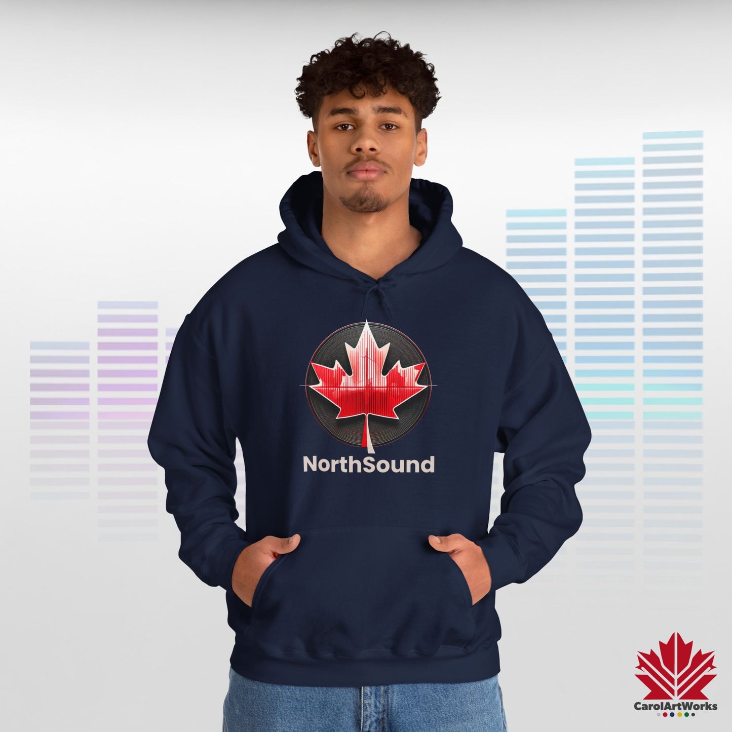 "NorthSound" Unisex Hoodie - The Beat of Canada in Cozy Comfort