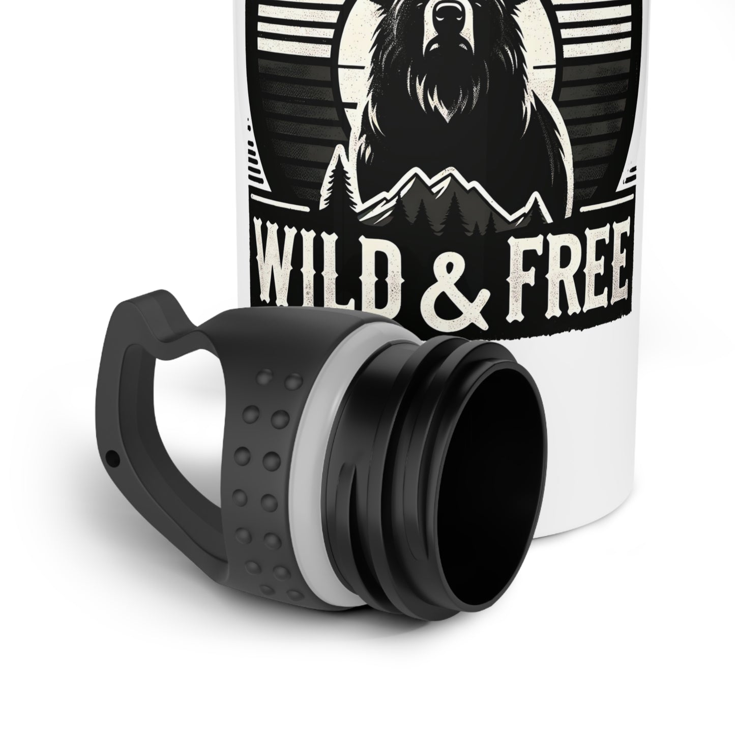 "Wild & Free" Stainless Steel Water Bottle - Adventure & Nature Inspired Drinkware