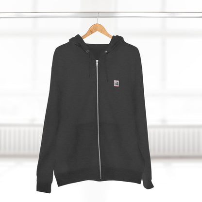 Sweat à capuche unisexe zippé « Fabriqué au Canada » – Minimaliste, ludique et fier