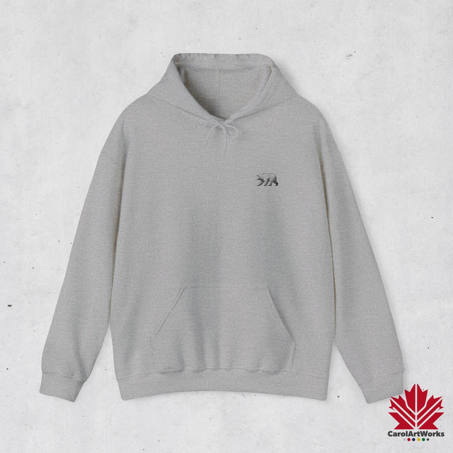 Sweat à capuche unisexe au design minimaliste scandinave BEAR – Parfait pour un usage quotidien