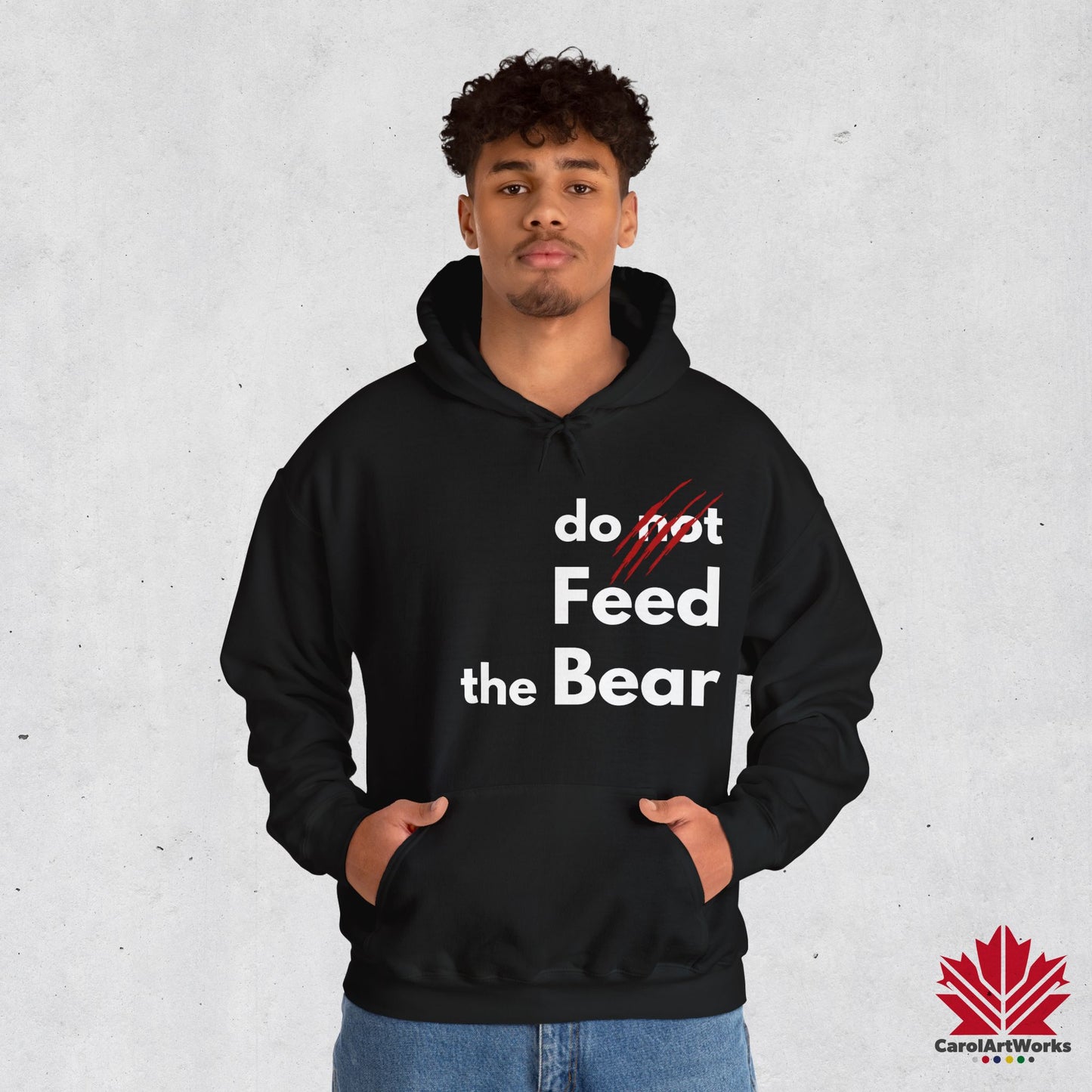 Funny “Do Not Feed the Bear” Unisex Hoodie – Perfect for Outdoor Lovers