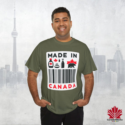 “Made in Canada” Unisex Cotton Tee – Canadian Pride T-Shirt