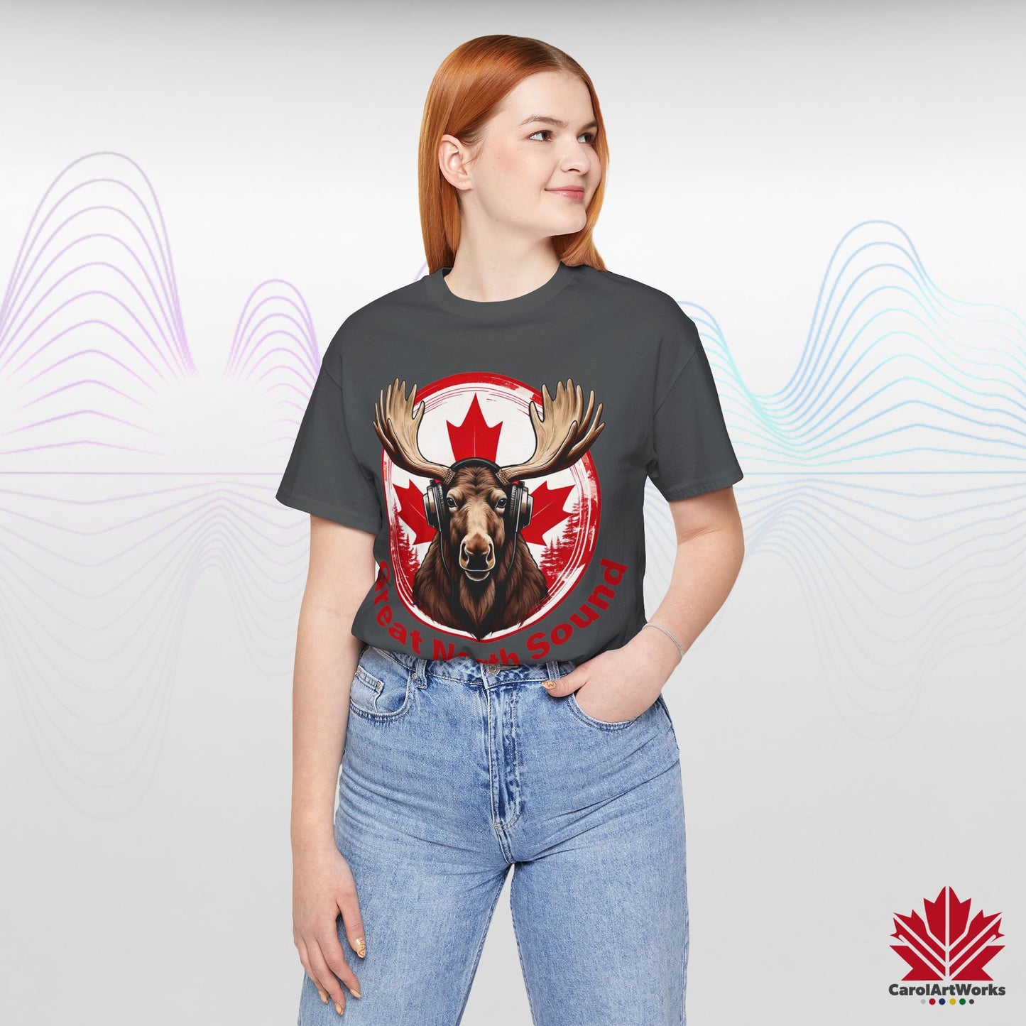 "Great North Sound" True North Sound Unisex Short Sleeve Tee - Maple Beats and Style