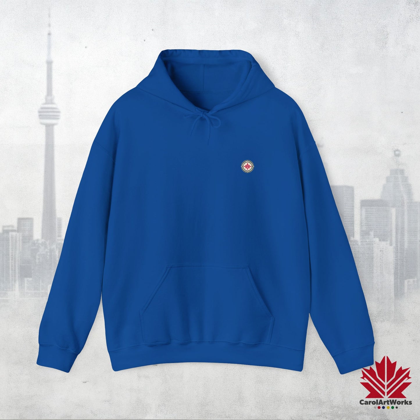“North Strong” Compass Design Unisex Hoodie – Navigate Adventure with Canadian Pride