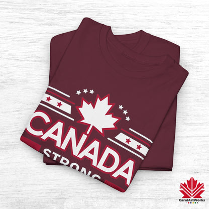 “Canada Strong Again” Unisex Cotton Tee – Comfortable Casual Wear