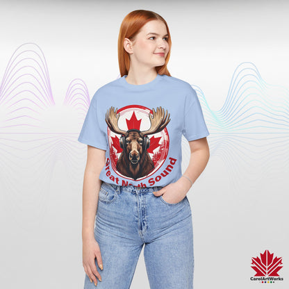 "Great North Sound" True North Sound Unisex Short Sleeve Tee - Maple Beats and Style