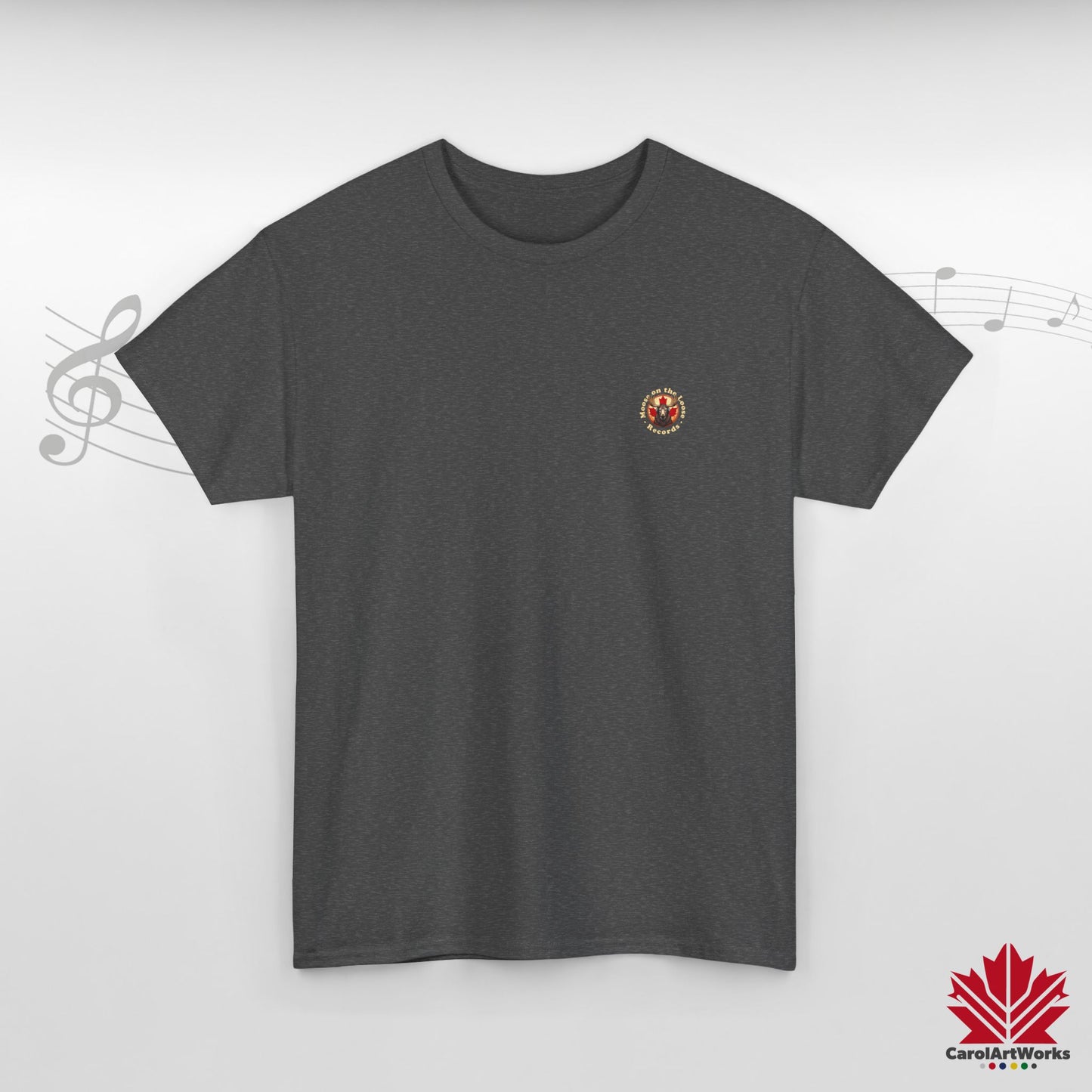 "Moose on the Loose Records" Classic Cotton Tee - Wear the Sound of Canada
