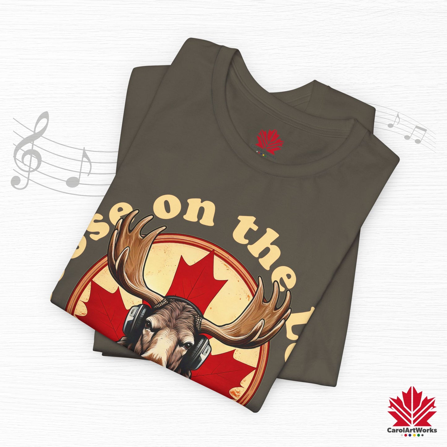 “Moose on the Loose Records” Unisex Short Sleeve Tee – A Hit for Every Playlist