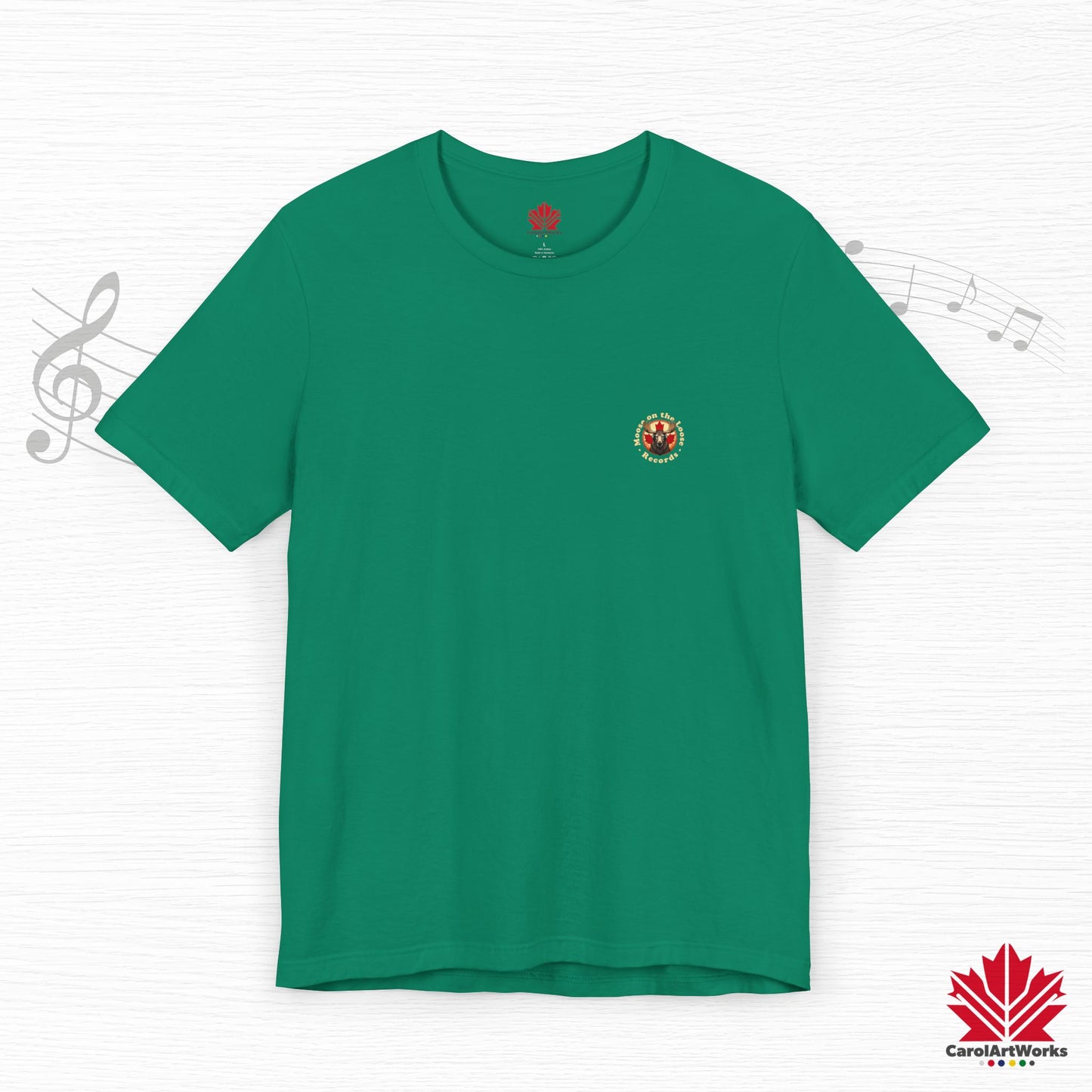 “Moose on the Loose Records” Unisex Short Sleeve Tee – A Hit for Every Playlist