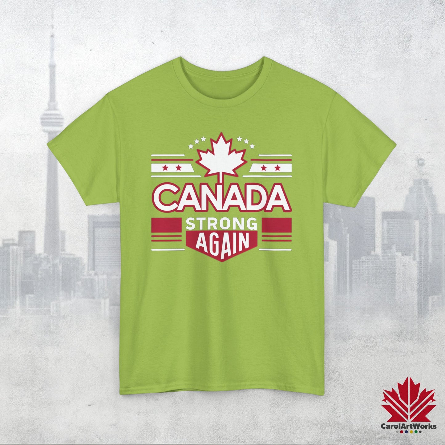 “Canada Strong Again” Unisex Cotton Tee – Comfortable Casual Wear